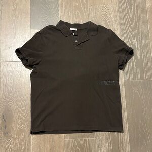 Moncler Chocolate Polo Shirt for Men